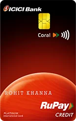 Coral RUPAY Credit Card