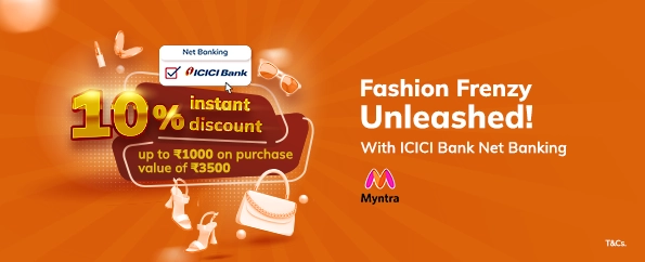 Myntra Eors Exclusive deal with ICICI Bank Net Banking