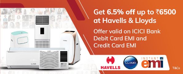 Get 20% off up to Rs 6,000 on Havells and Lloyd