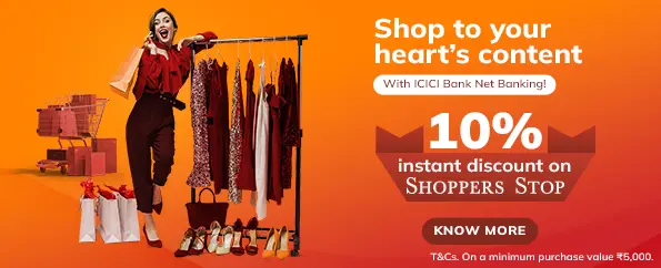 10% instant discount on shopper store