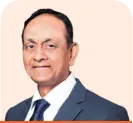 Portrait of S. Madhavan, featured in ICICI Bank's ESG Report, highlighting his role and contributions within the bank's environmental, social, and governance initiatives.