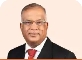 Portrait of Radhakrishnan Nair, featured in ICICI Bank's ESG Report, highlighting his role and contributions within the bank's environmental, social, and governance framework