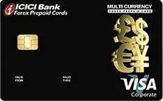 ICICI Bank Multicurrency Forex Prepaid Card