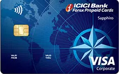 ICICI Bank Sapphiro Forex Prepaid Card