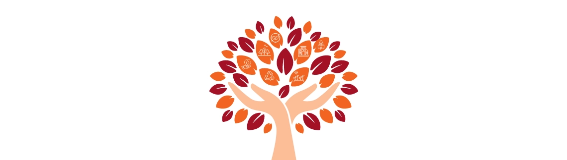 A stylized tree with branches and leaves, where the leaves are represented by various icons related to ESG (Environmental, Social, and Governance) themes, such as recycling, renewable energy, health, and community. The tree symbolizes growth, sustainability, and the interconnectedness of different ESG aspects.